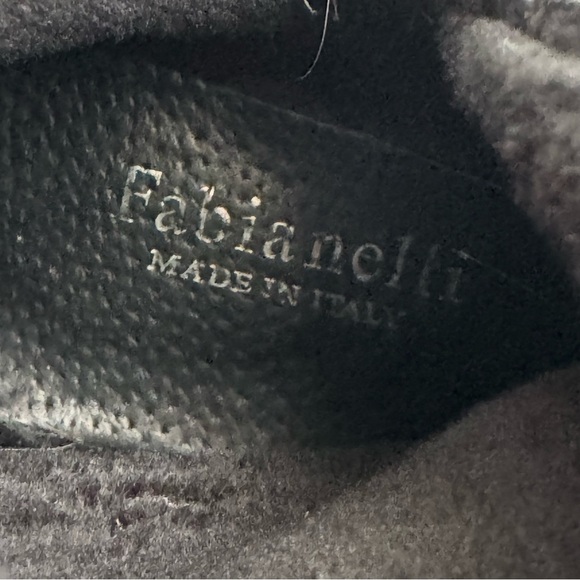 Fabianelli made in Italy tall black leather riding Elegant Black Heeled Boots - Picture 8 of 10